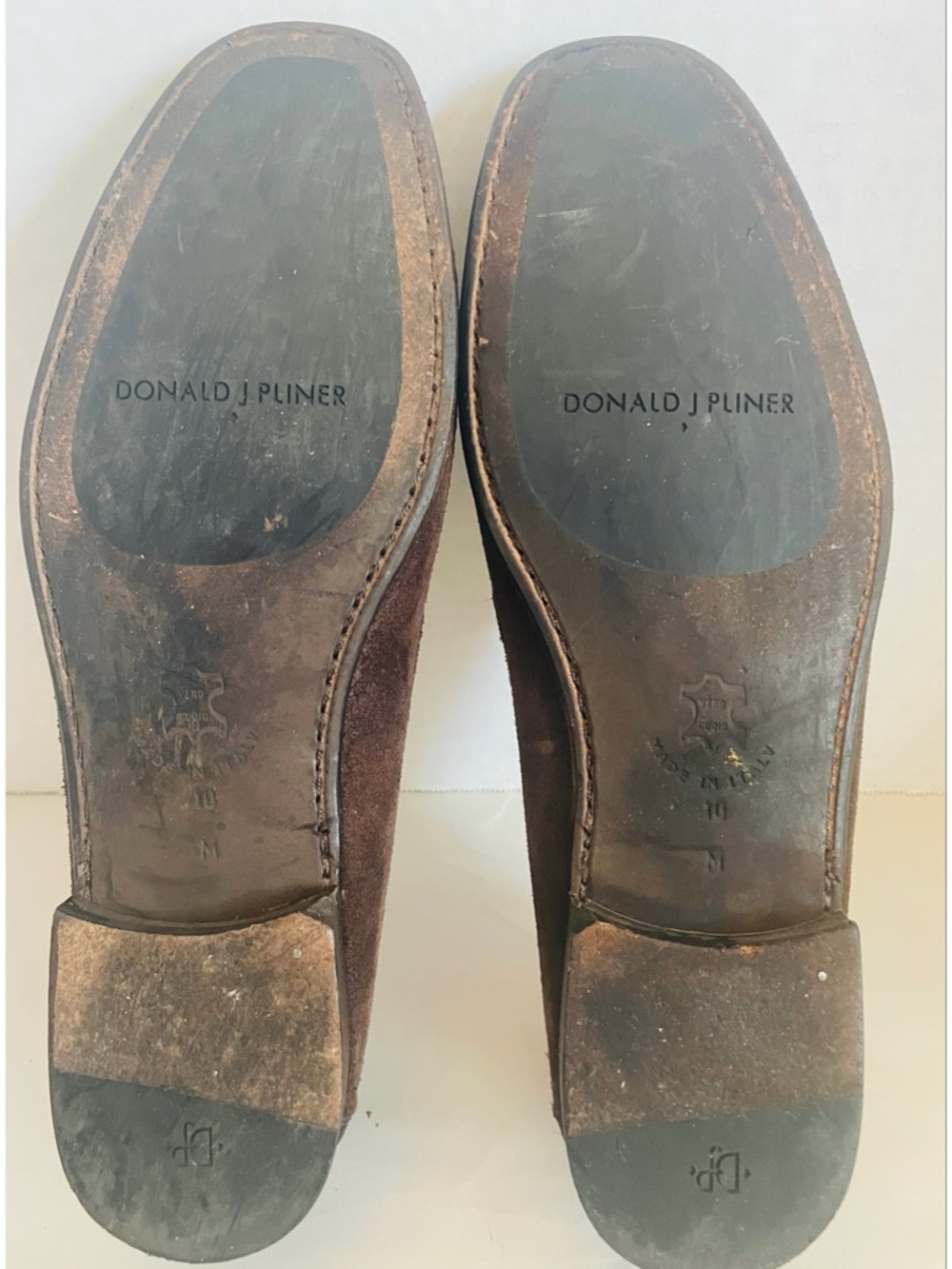 Donald J. Pliner Men's Dark Brown Suede Bit Loafers Size 10M - Picture 9 of 13